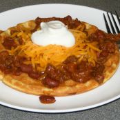 Chili Cheese Cornbread Waffles