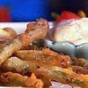 Beer Battered Asparagus with a Lemon Herbed Dipping Service