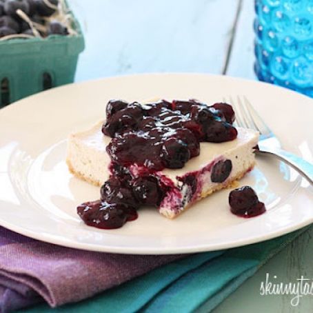 Guiltless Blueberry Cheesecake