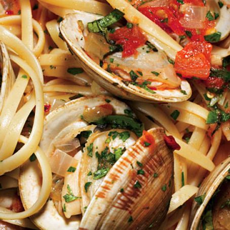 Linguine with Herb Broth and Clams