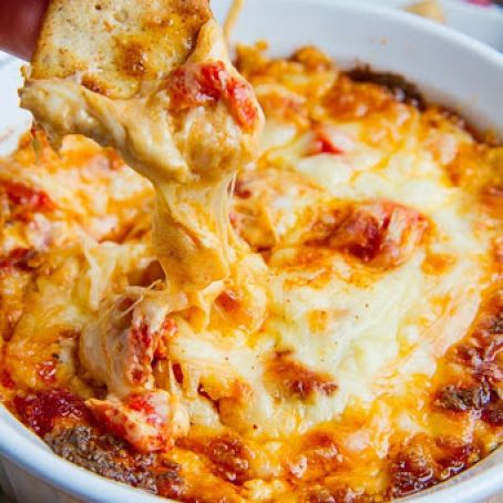 4 Cheese Hot Roasted Red Pepper Dip