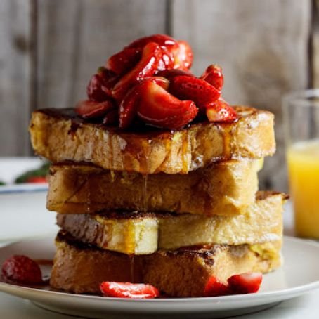 Lemon French Toast With Fresh Strawberries