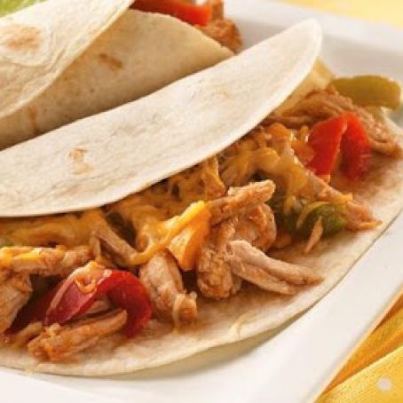 Slow Cooker Pulled Pork Fajitas