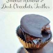 SMOKED ALMOND DARK CHOCOLATE TURTLES AND CARAMEL SCIENCE