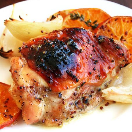 Roasted Chicken with Clementines