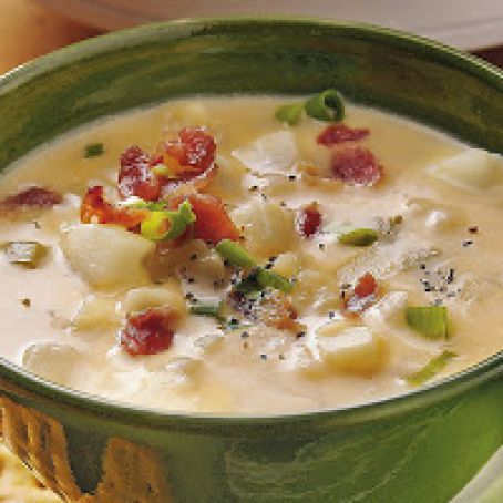 Slow Cooker Cheesy Potato Soup