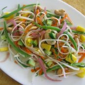 California Roll Pasta Salad with Wasabi Vinaigrette