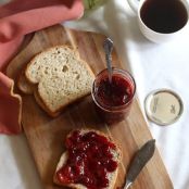 Strawberry and Rose Water Jam with Vanilla Bean