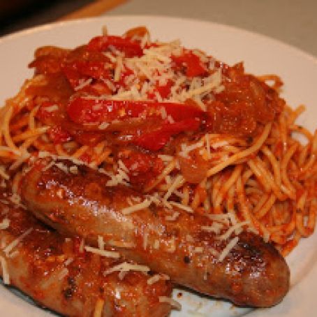 Quick Spaghetti with Italian Sausage