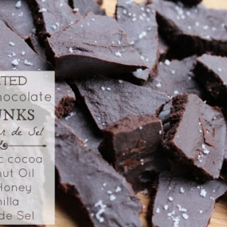 chocolate - Dark Chocolate Chunks with Fleur de Sel
