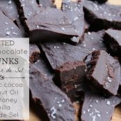chocolate - Dark Chocolate Chunks with Fleur de Sel