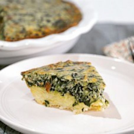 Spinach Hash Brown Quiche