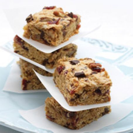 CHOCOLATE, CRANBERRY & OAT BARS