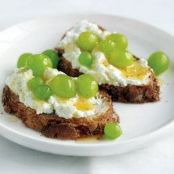 Toast With Ricotta and Grapes recipe | Real Simple Recipes