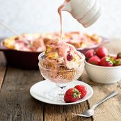 Strawberries and Cream French Toast Bake