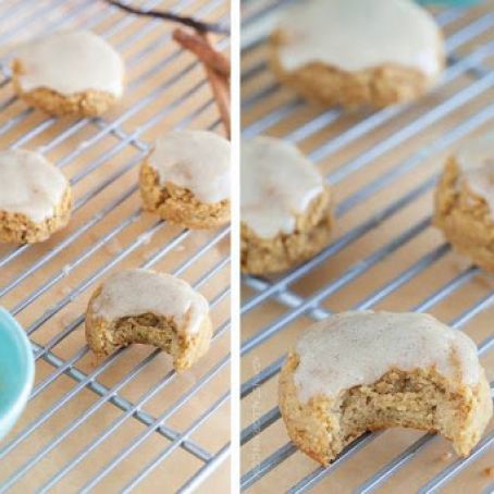 cookie - Pumpkin Spice Cookies with Vanilla Cinnamon Icing