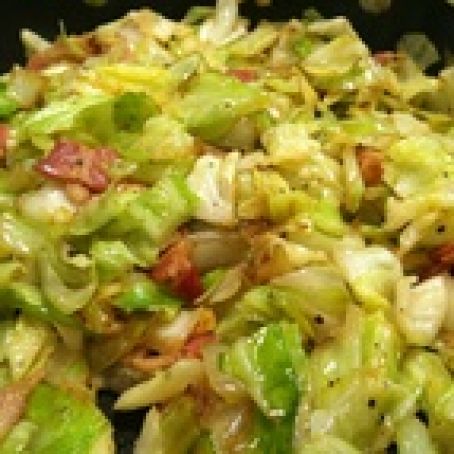 Cabbage: Fried Cabbage with Bacon and Onions