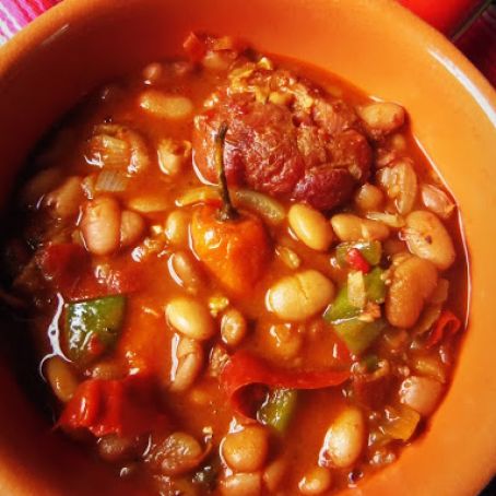 Spicy Pork and Pinto Beans
