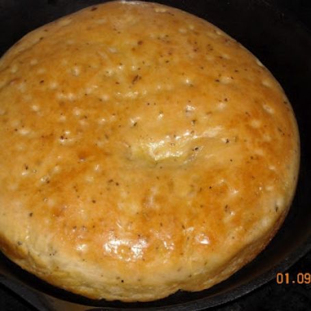 Cast Iron Skillet Focaccia (from Scratch)