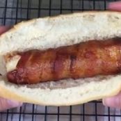 Bacon Wrapped Cheese Hot Dogs