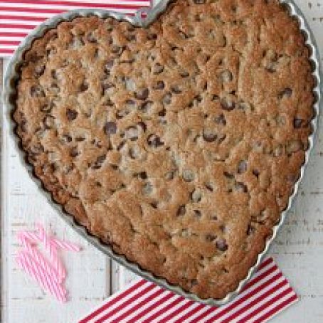Chocolate Chip Heart Cookie