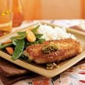 Wasabi and Panko-Crusted Pork Chops