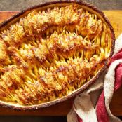 Cheesy Hasselback Potato Gratin