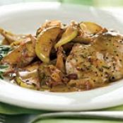Pork and Apples with Cider Cream Sauce