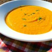 Winter Squash Soup with Almond Butter
