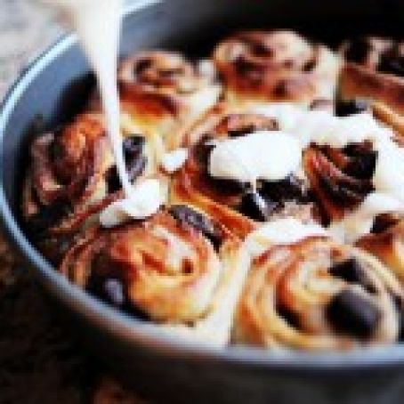 Chocolate Chip Cookie Sweet Rolls