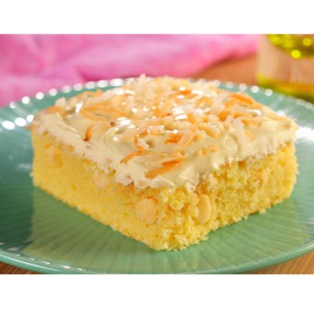Coconut Frosted Lemon Brownie Delight