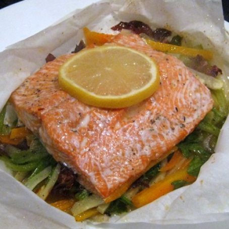 Salmone in Cartoccio