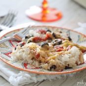 Chicken and Black Bean Green Enchilada Rice Bake Recipe | Yummly