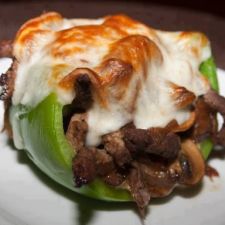 Philly cheese steak stuffed peppers