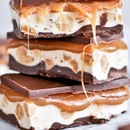 Homemade Snickers Bars