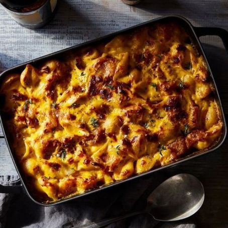 Pasta Al Forno with Pumpkin and Pancetta 