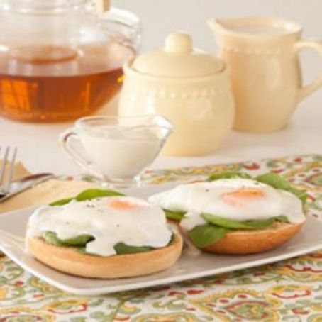 Eggs Florentine Bagels