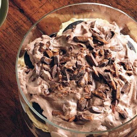 Black and Tan Chocolate Pumpkin Trifle