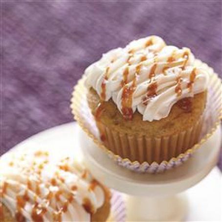 Salted Caramel Apple Spice Cupcakes