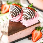Chocolate Covered Strawberry Cheesecake