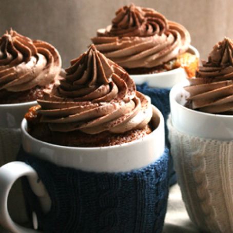 Coffee Cupcakes with Mocha Buttercream