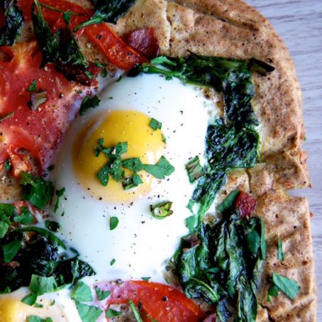 Paleo Pizza Crust & Breakfast Pizza