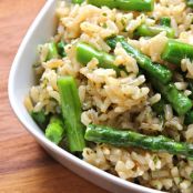 VEGGIE****Brown Basmati with Asparagus, Scallions and Hot and Sour Sauce
