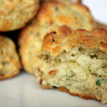 SCONE - Cheddar, Bacon, and Chive Biscuits
