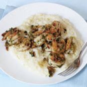 Sautéed Shrimp and Pancetta with Cheese Grits