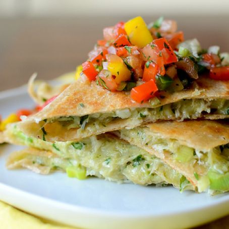Crab & Avocado Quesadillas