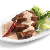 FILETE EN SALSA DE FRIJOL Y CHILE DE ARBOL