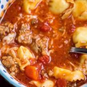 Tortellini Soup with Italian Sausage