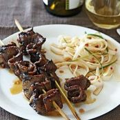 Korean-Style Beef Skewers with Rice Noodles (Cooking Light)