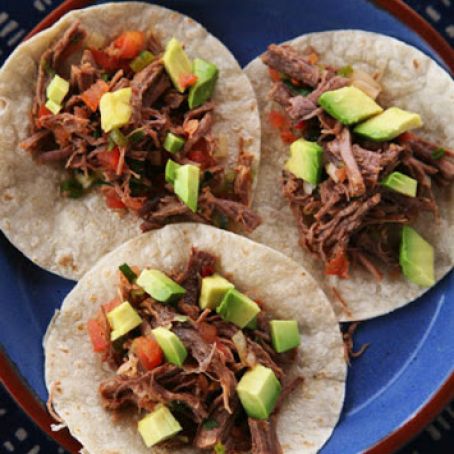 Shredded Beef with Lime and Avocado